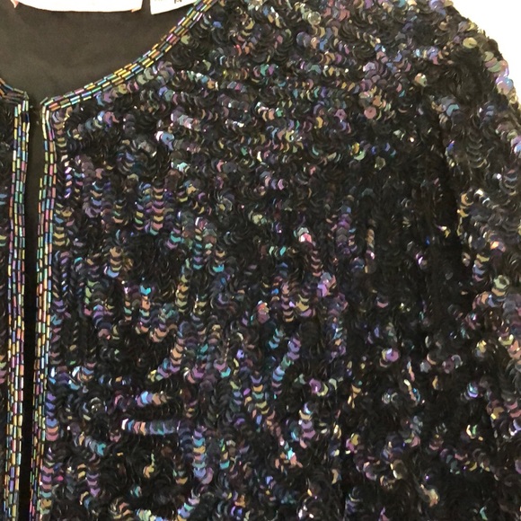 Beautiful sequin and bead jacket - Picture 5 of 6